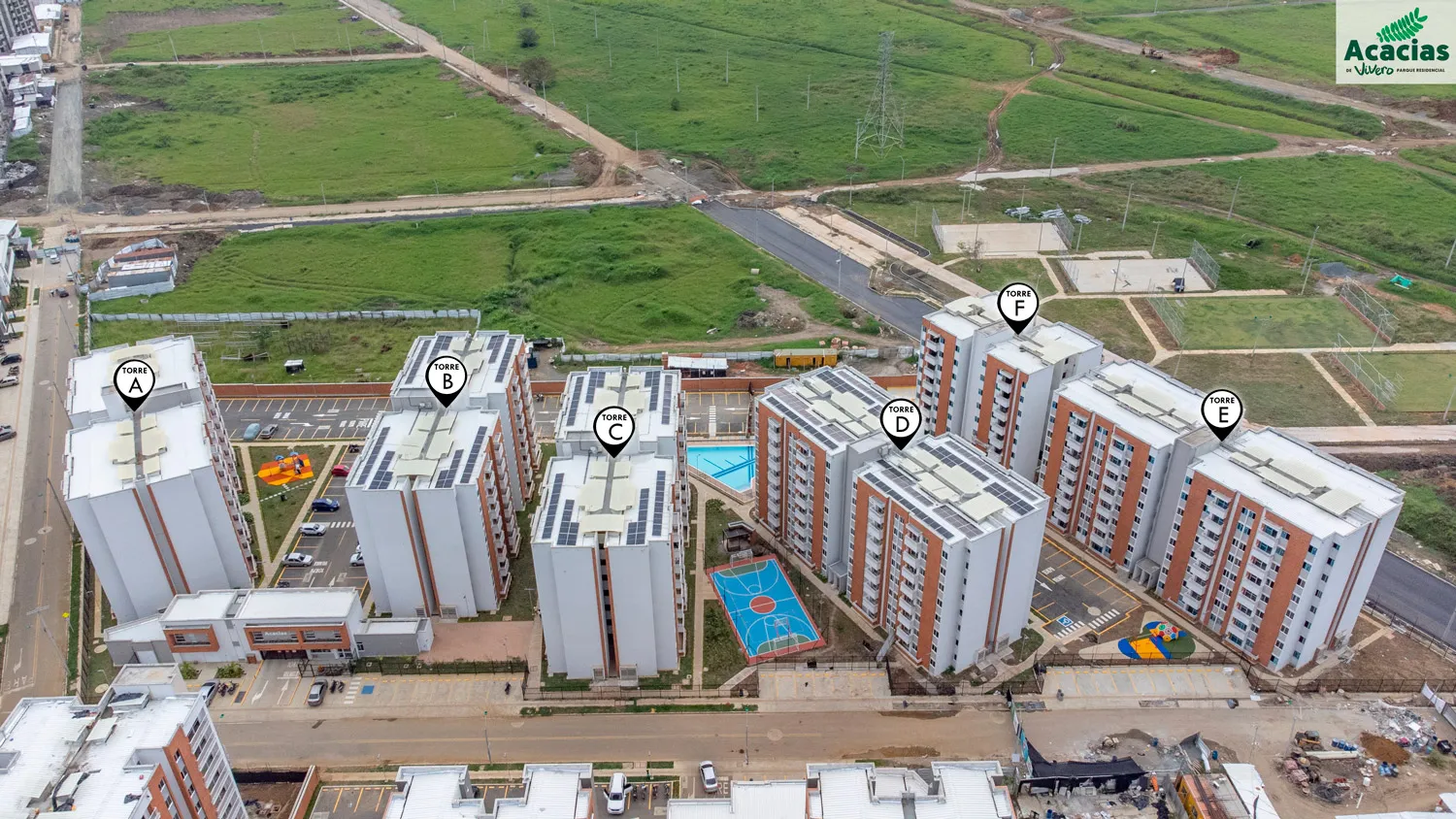 Foto del proyecto Acacias en avance de obra marzo de 2023