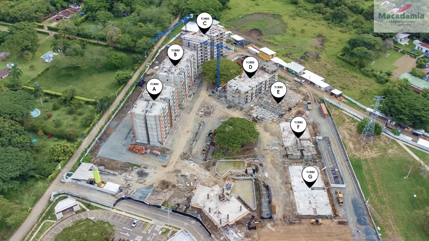 Foto del proyecto Macadamia en avance de obra septiembre de 2025