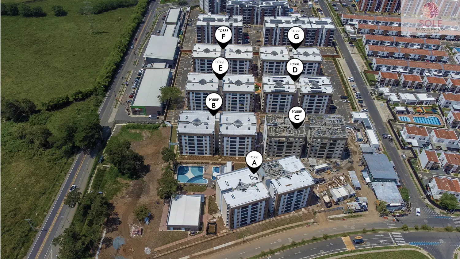 Foto del avance de obra del proyecto solé en el mes de septiembre 2025