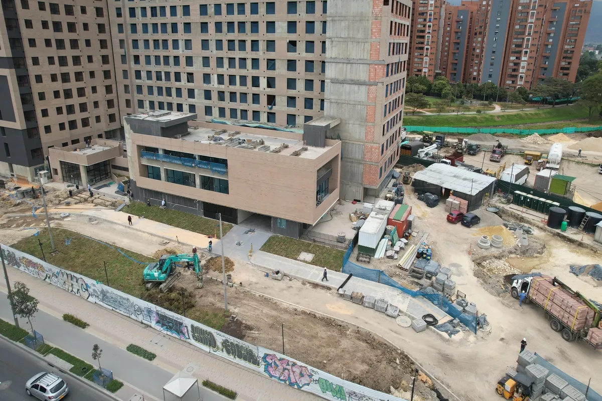 Foto del proyecto Central 68 en avance de obra septiembre de 2025