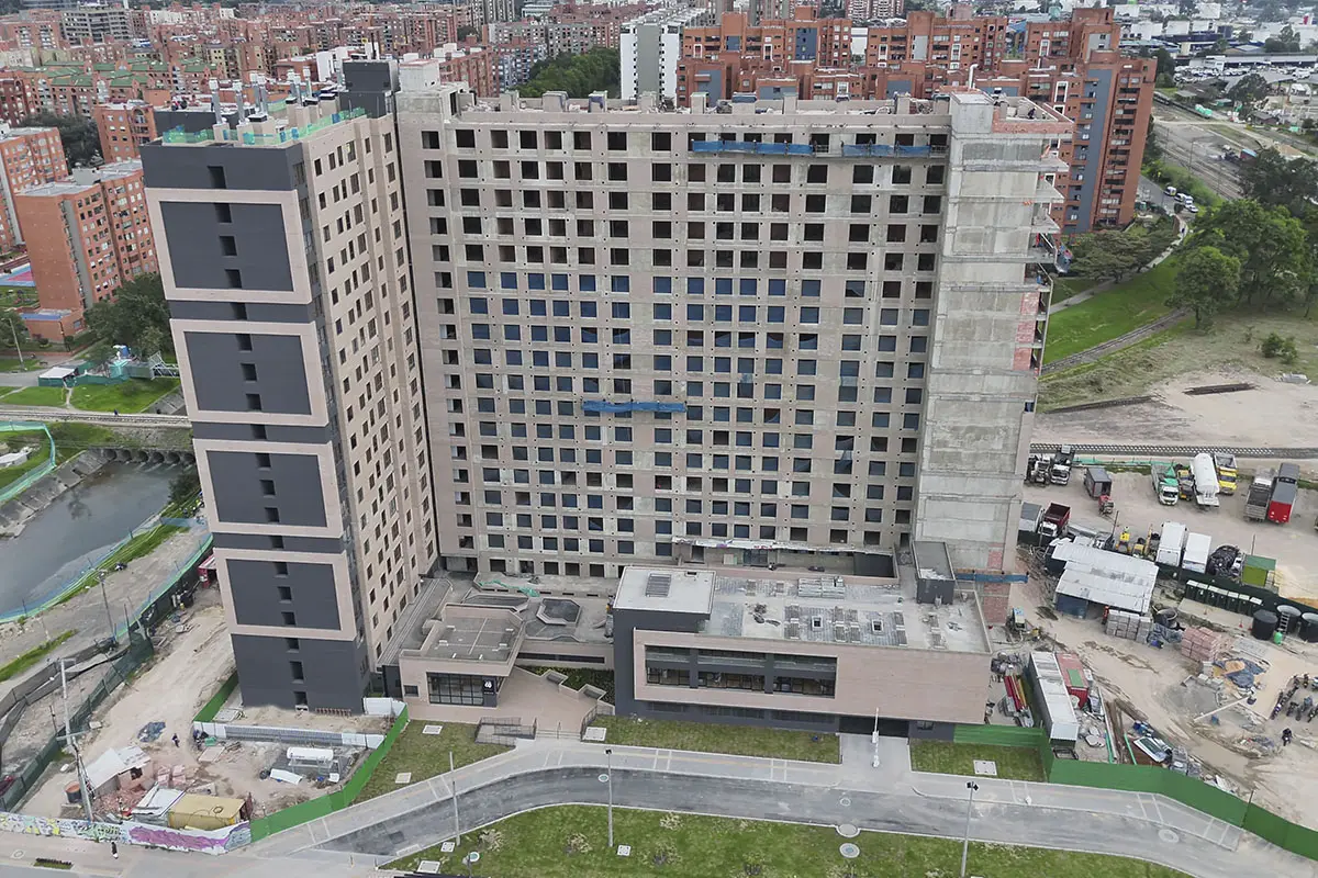 Foto del proyecto Central 68 en avance de obra Noviembre de 2025