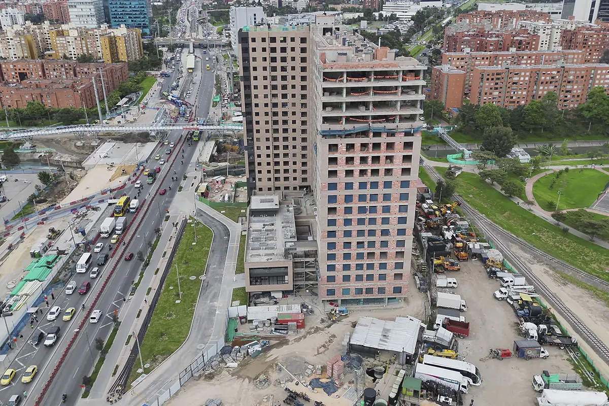 Foto del proyecto Central 68 en avance de obra Noviembre de 2025