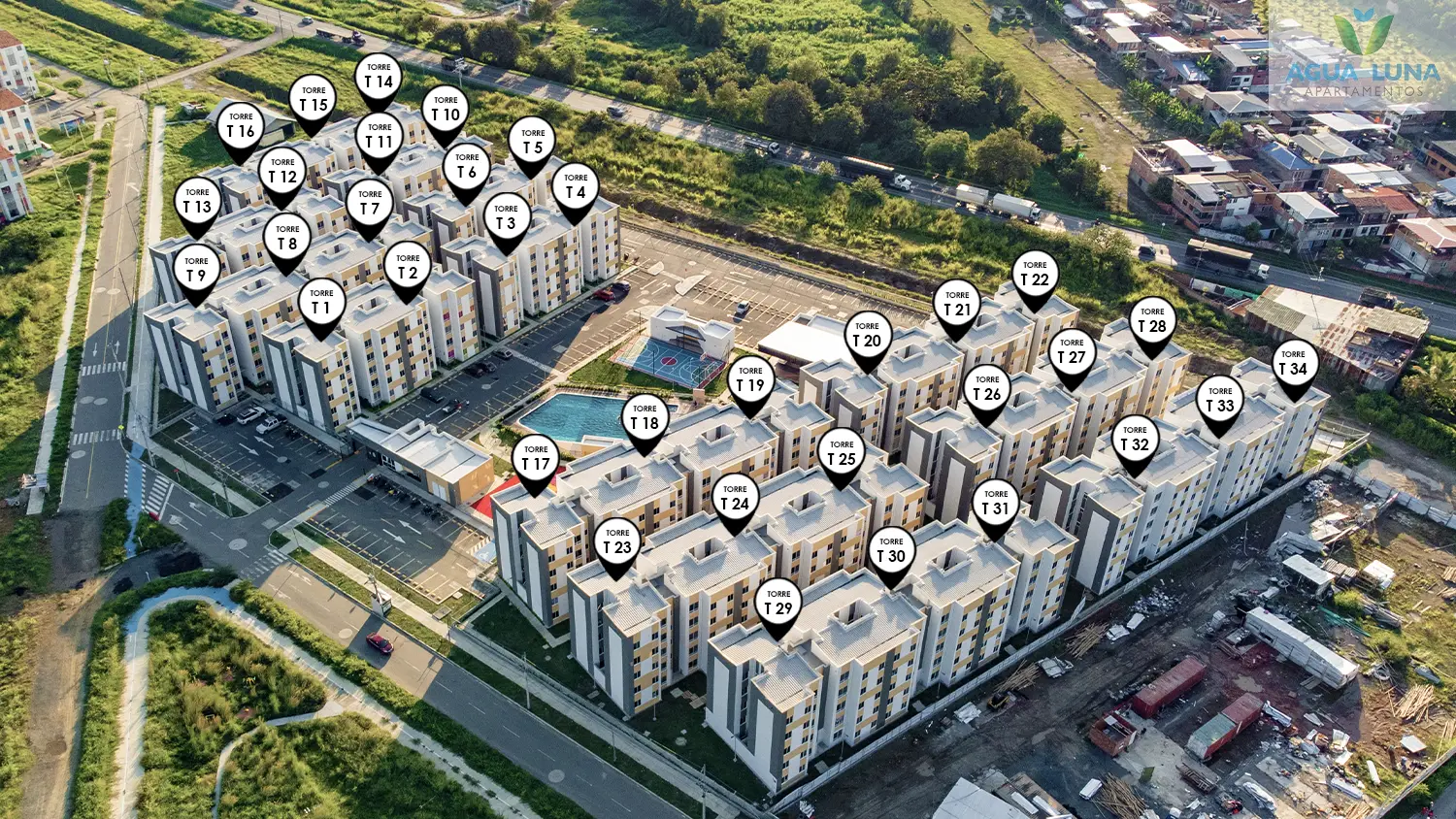 Fotos del avance de obra de noviembre de 2025 proyecto Agua Luna