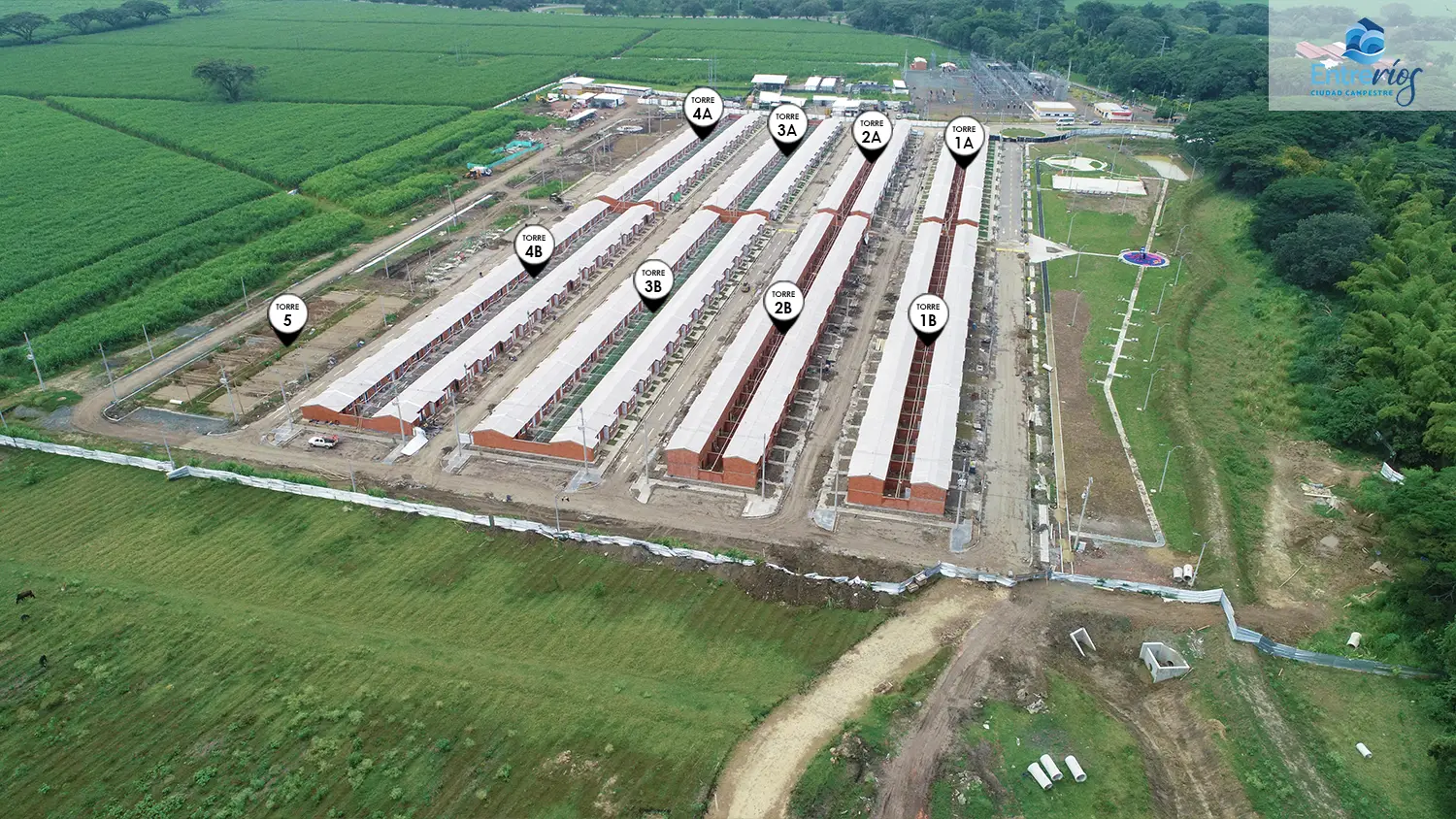 Foto del Macroproyecto Entreríos en avance de obra noviembre de 2025