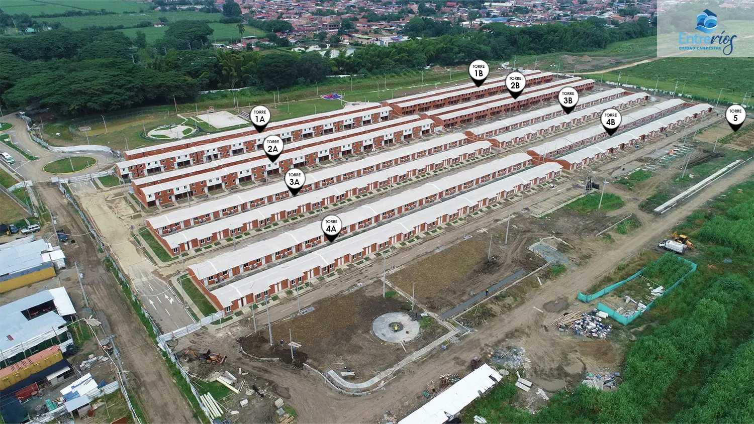 Foto del Macroproyecto Entreríos en avance de obra noviembre de 2025