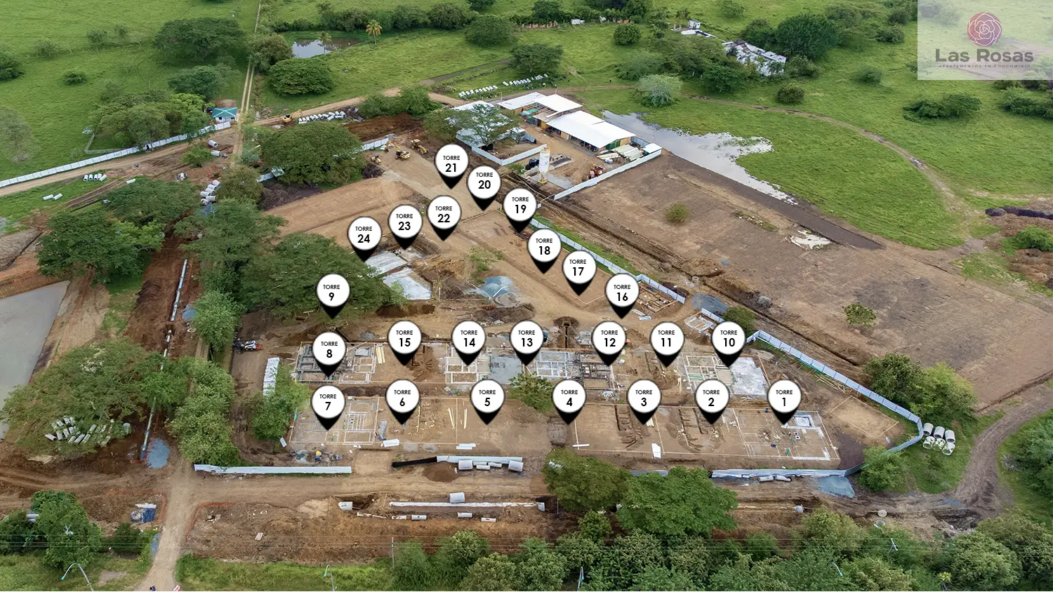 Foto del proyecto Las Rosas en avance de obra noviembre de 2025