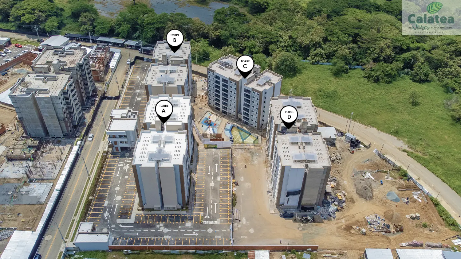 Foto del proyecto Calatea en avance de obra octubre de 2025