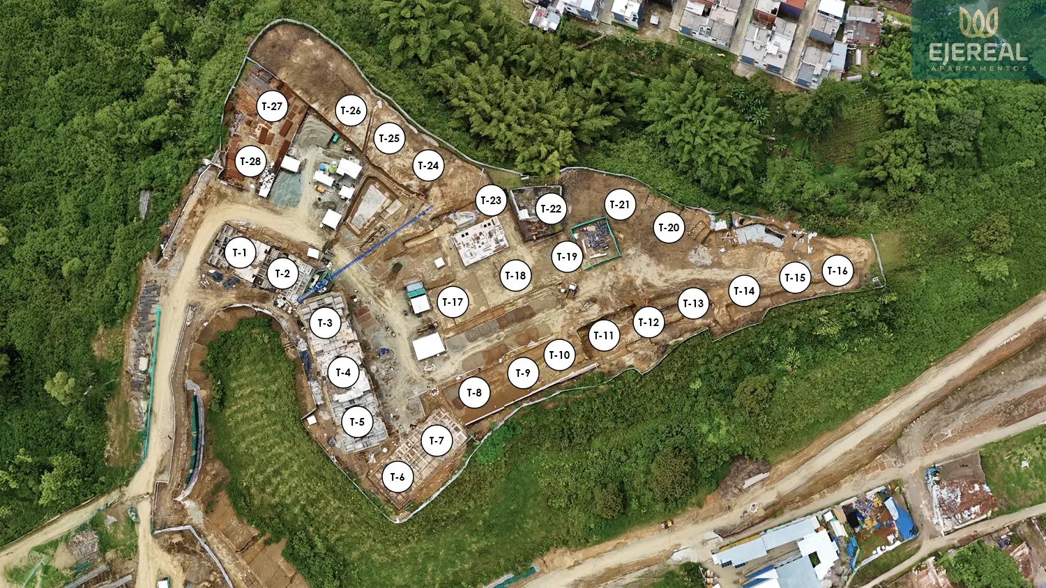 Foto del proyecto Ejereal en avance de obra Octubre de 2025