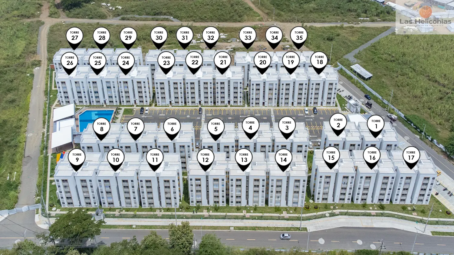 Foto del proyecto Heliconias en avance de obra octubre de 2025