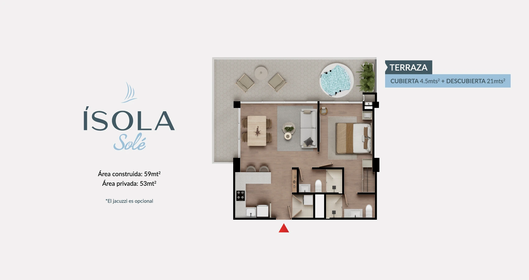 Apartamento Tipo 70 Esquinero