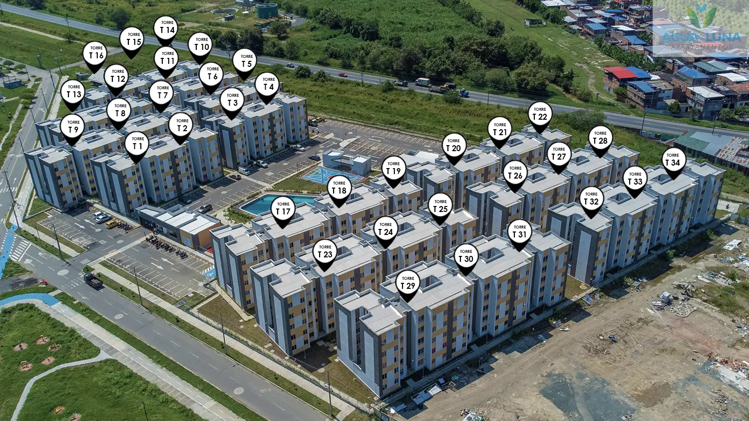 Foto del proyecto Agua Luna en avance de obra Enero de 2026