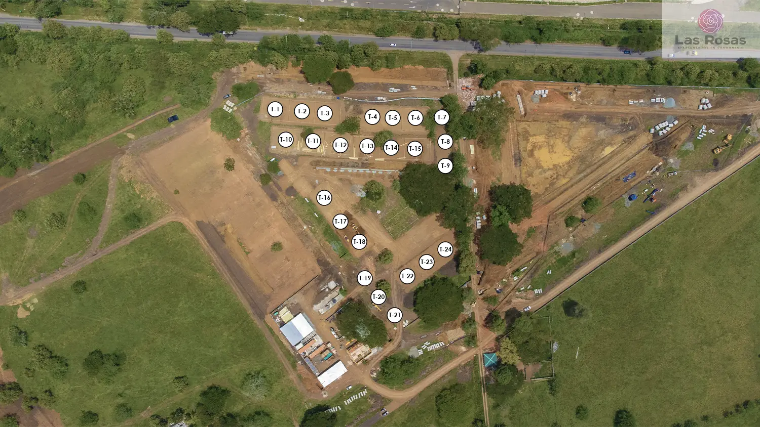 Foto del proyecto Las Rosas en avance de obra Octubre de 2025