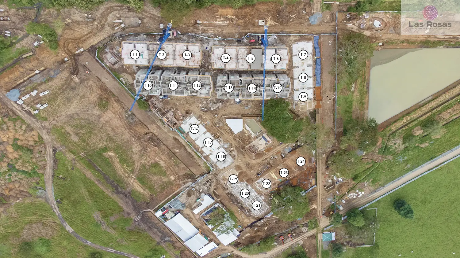 Foto del proyecto Las Rosas en avance de obra febrero de 2026