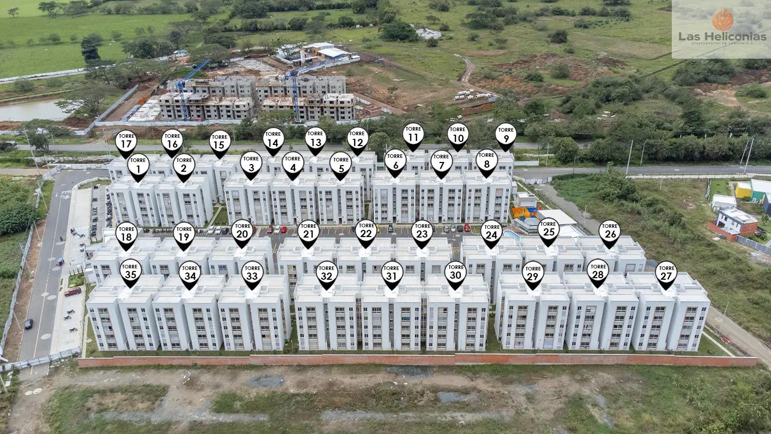 Foto del proyecto Heliconias en avance de obra febrero de 2026