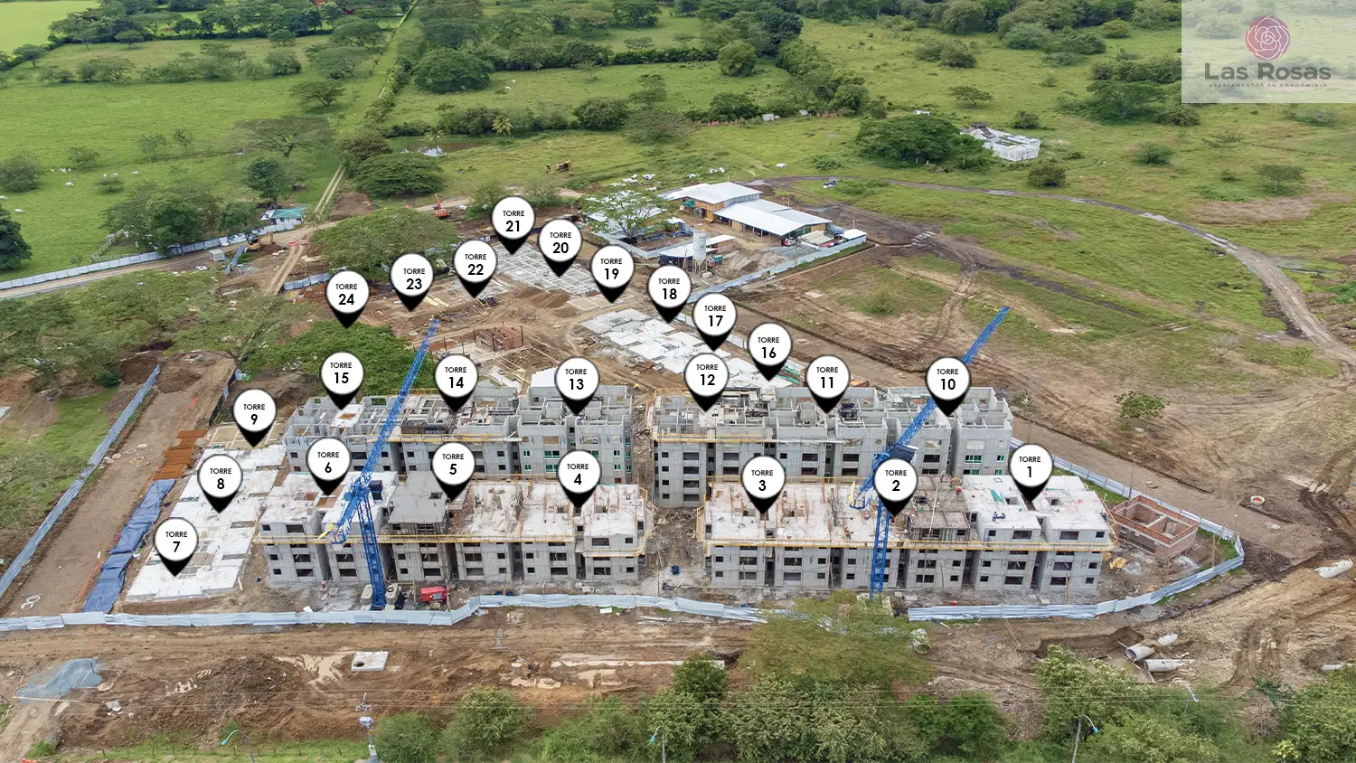 Foto del proyecto Las Rosas en avance de obra febrero de 2026