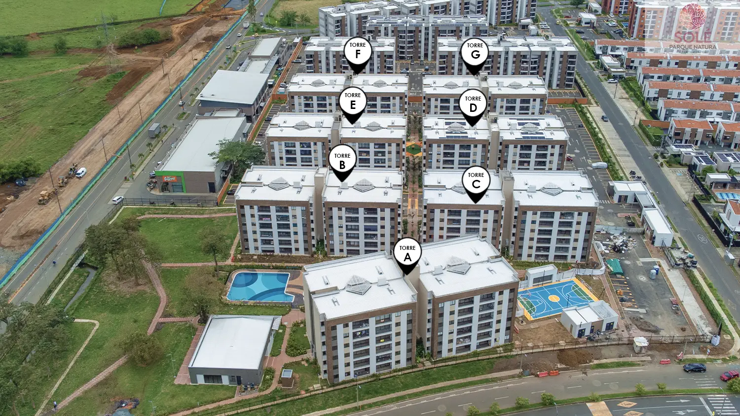 Foto del avance de obra del proyecto solé en el mes de febrero 2026