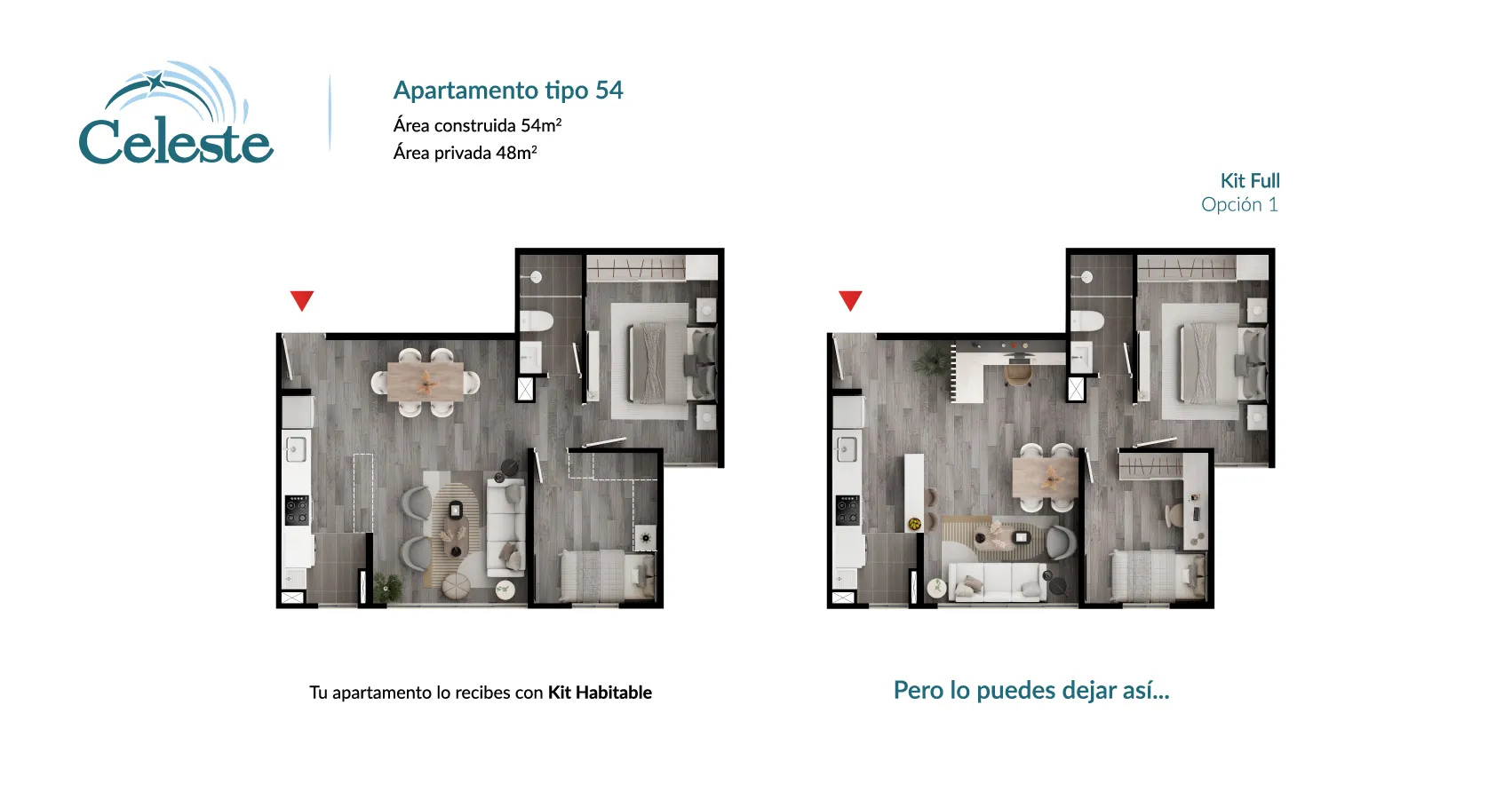 Apartamento tipo 54