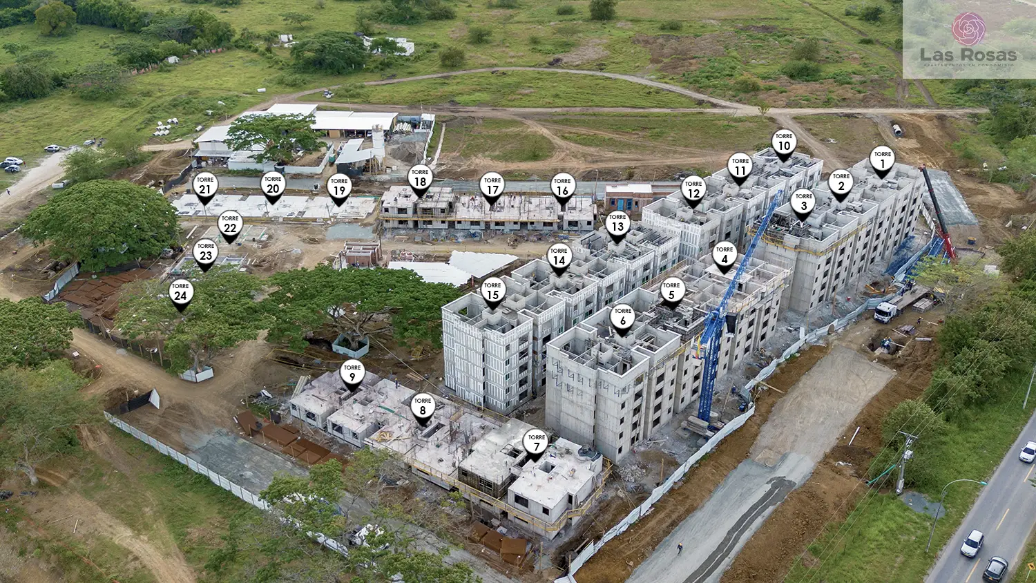 Foto del proyecto Las Rosas en avance de obra marzo de 2026