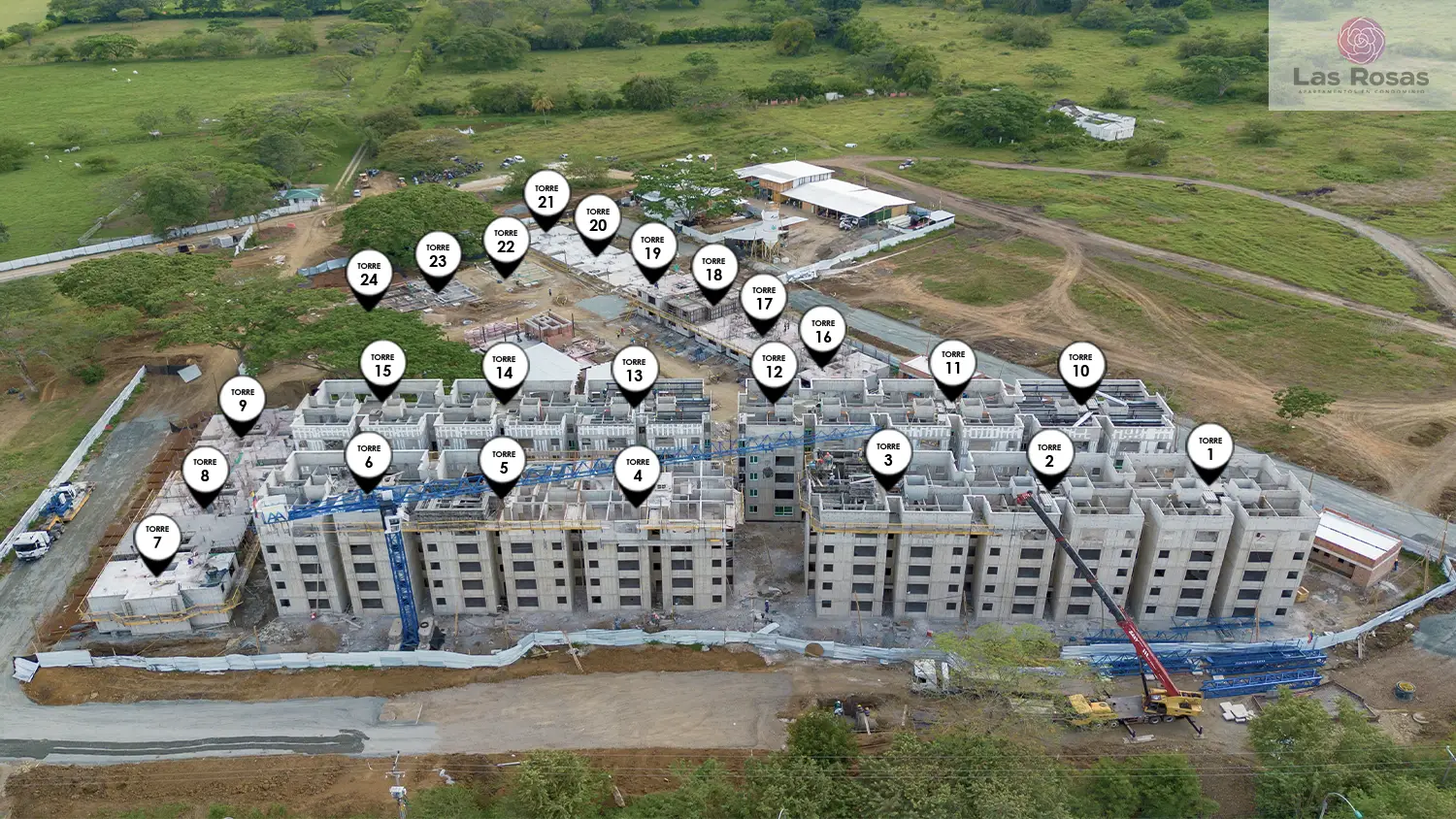 Foto del proyecto Las Rosas en avance de obra marzo de 2026