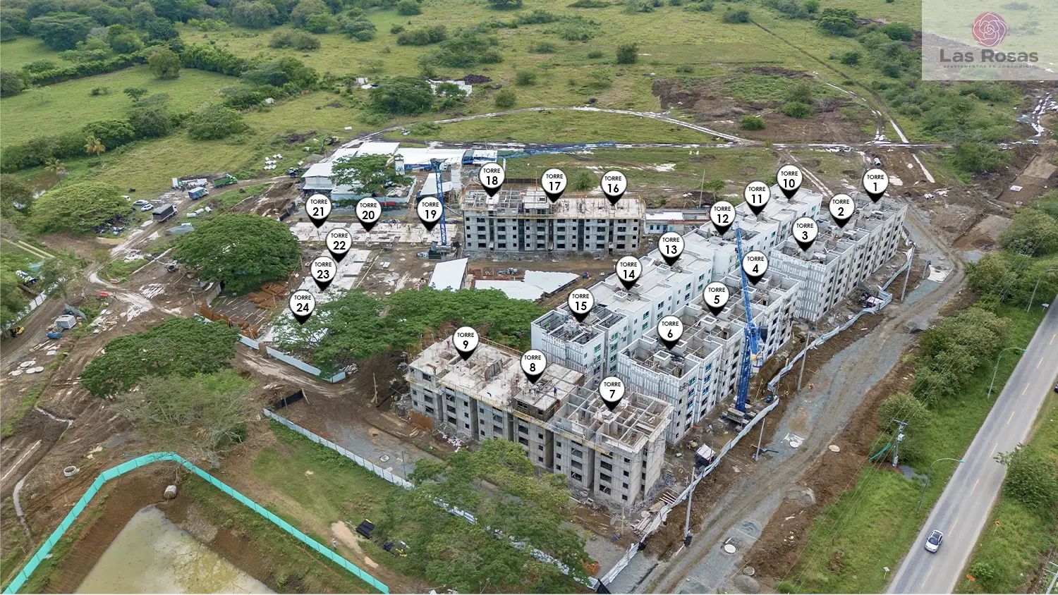 Foto del proyecto Las Rosas en avance de obra abril de 2026