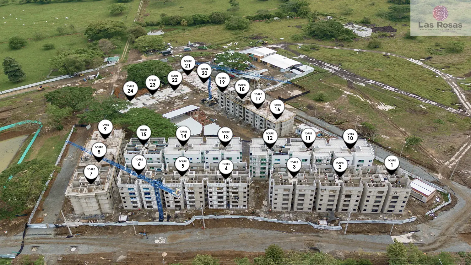Foto del proyecto Las Rosas en avance de obra abril de 2026