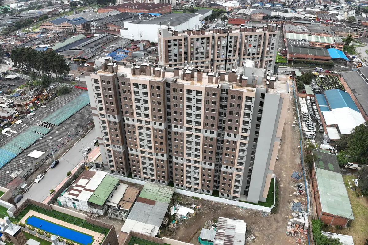Foto del proyecto Senderos de Fontibón en avance de obra junio de 2026