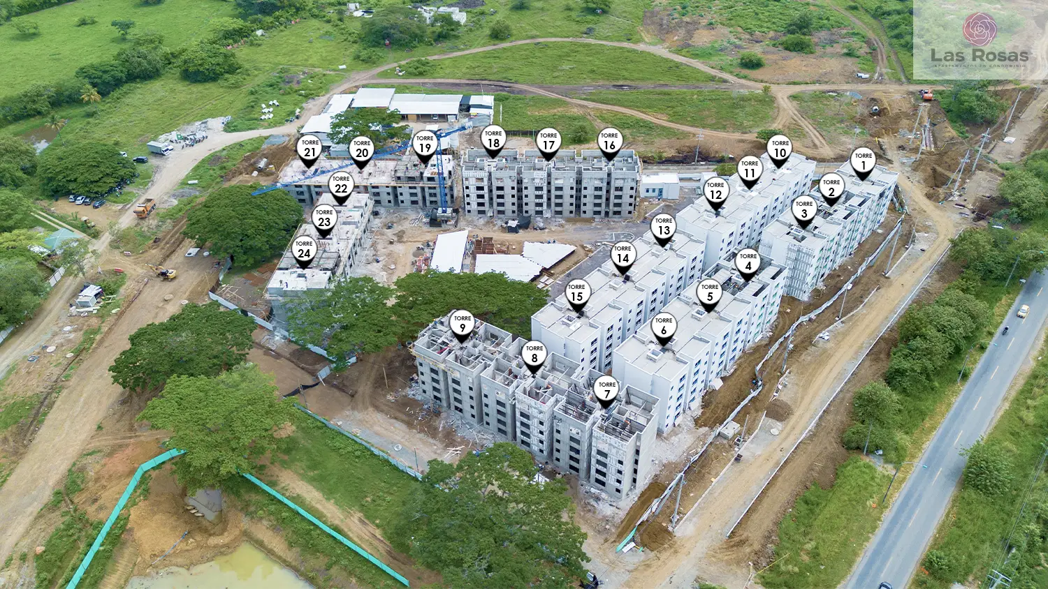 Foto del proyecto Las Rosas en avance de obra mayo de 2026