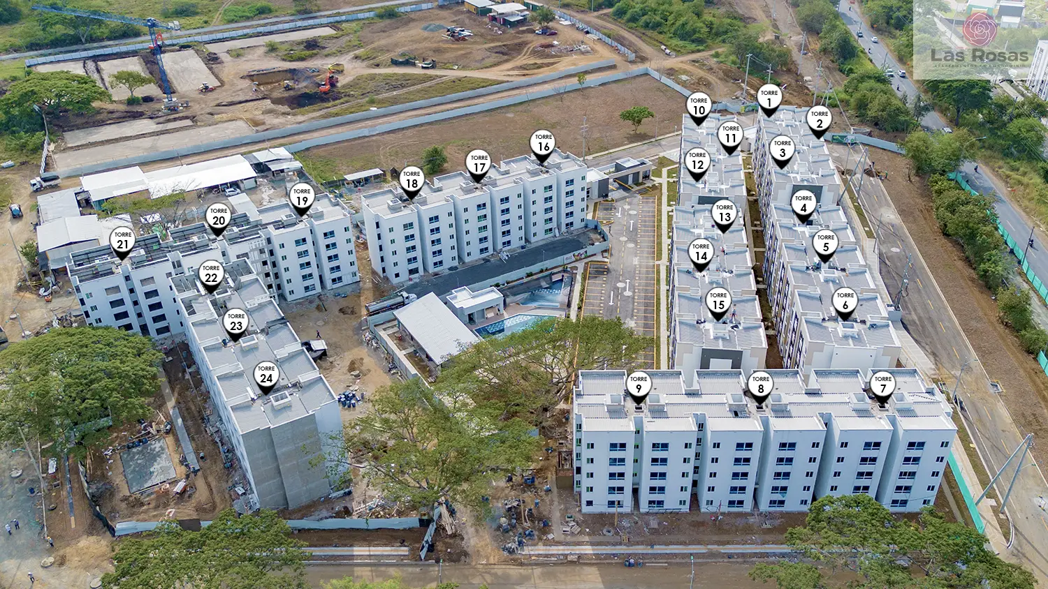 Foto del proyecto Las Rosas en avance de obra julio de 2026