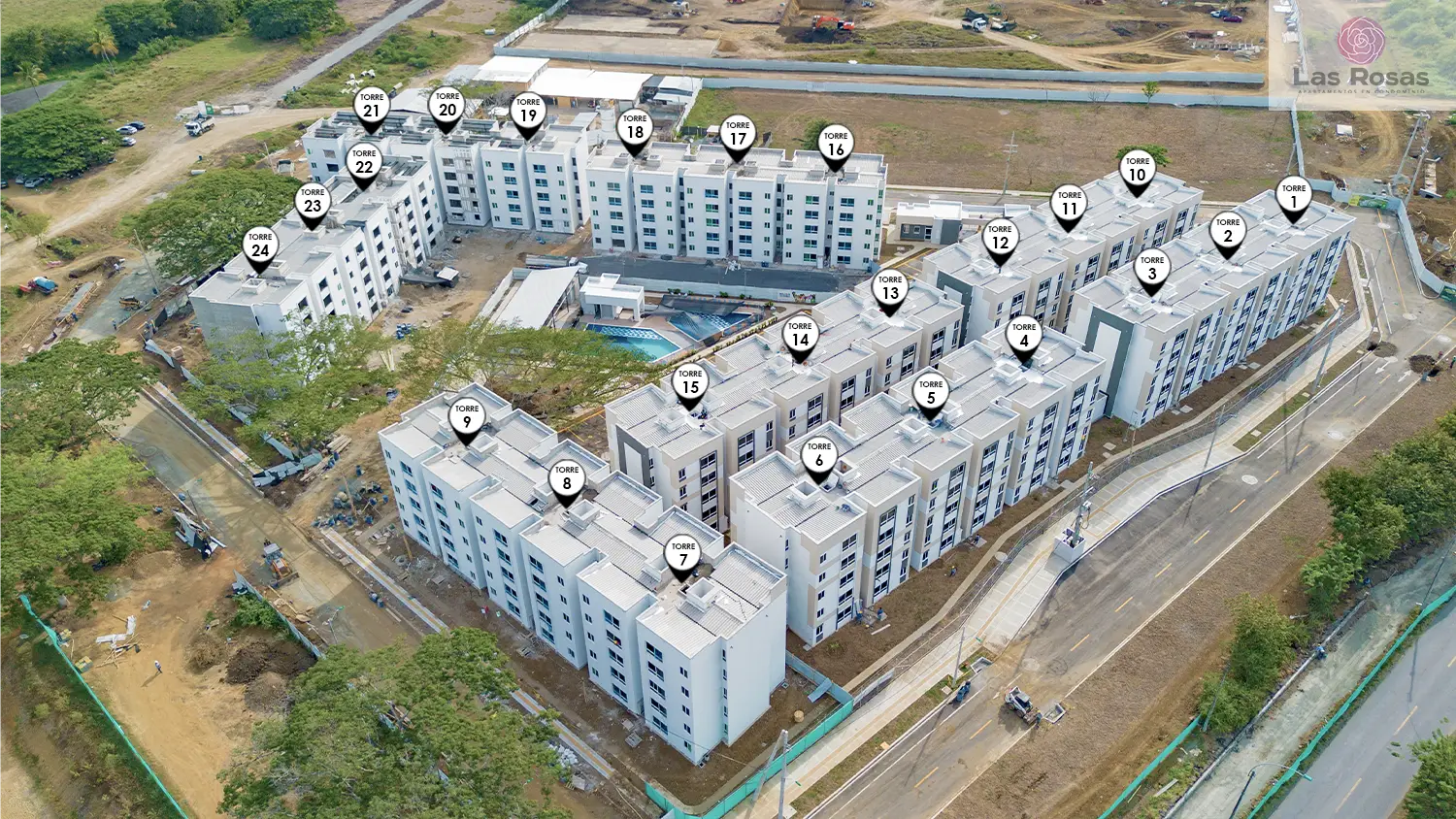Foto del proyecto Las Rosas en avance de obra julio de 2026