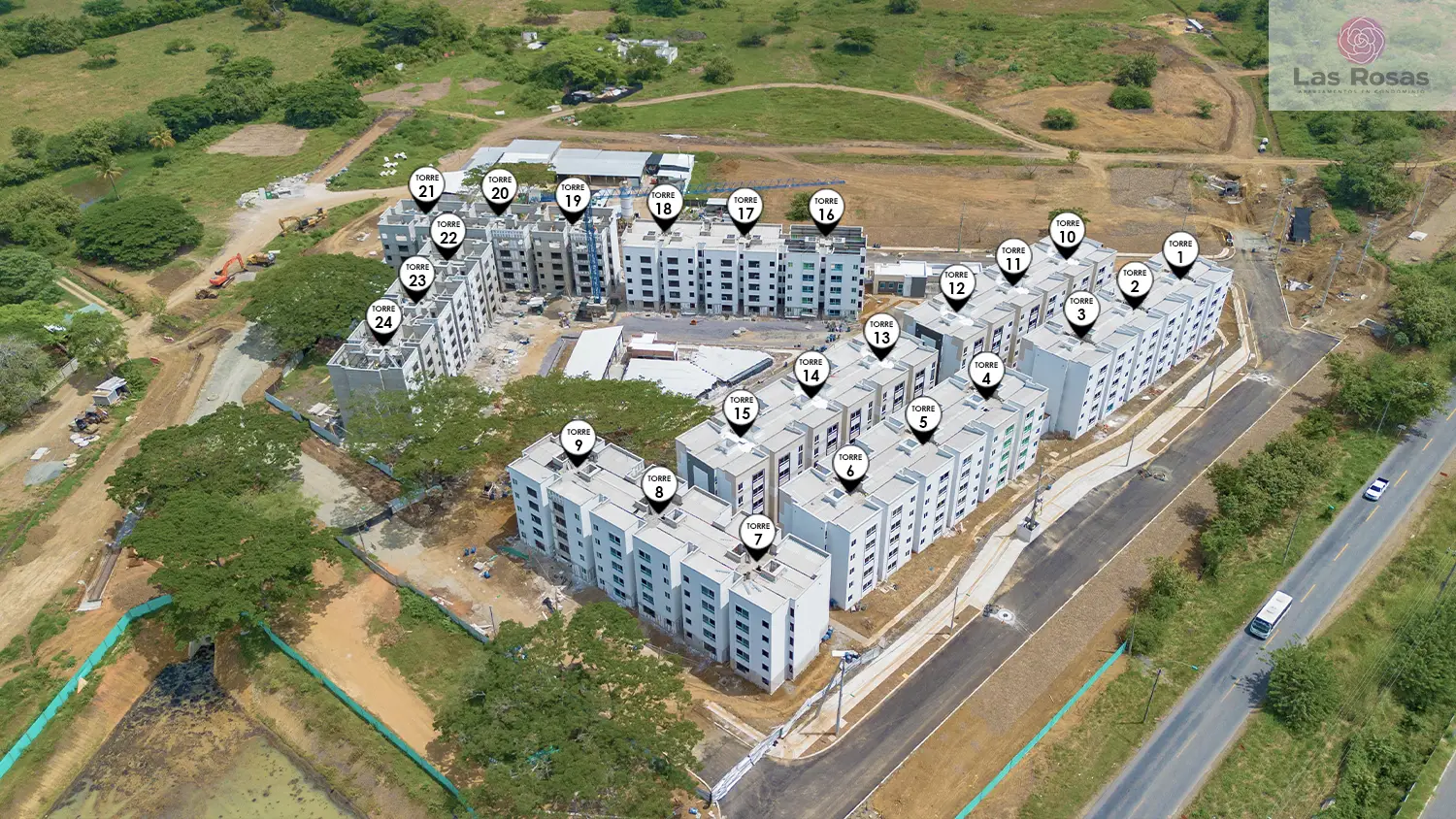 Foto del proyecto Las Rosas en avance de obra Junio de 2026
