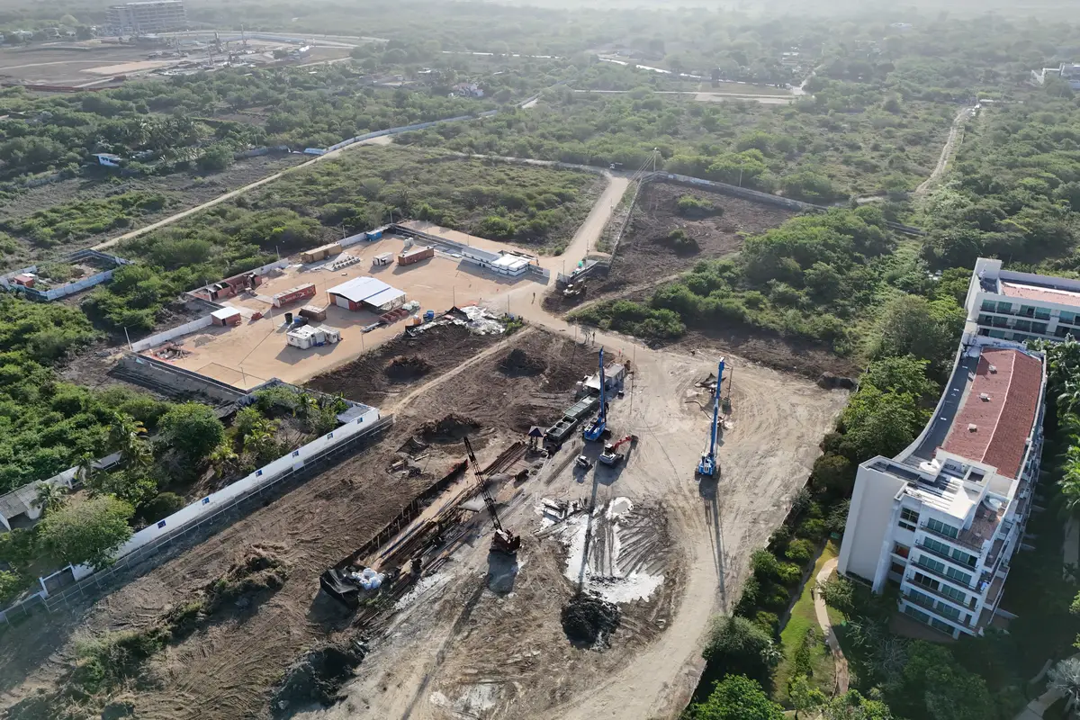 Foto del proyecto Ísola Praia en avance de obra agosto 2026
