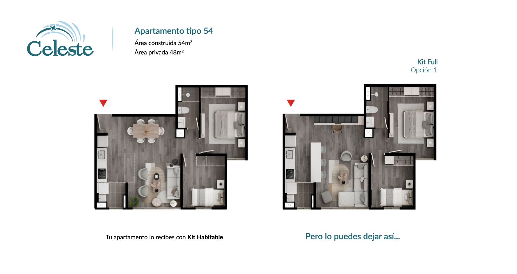 Apartamento tipo 54