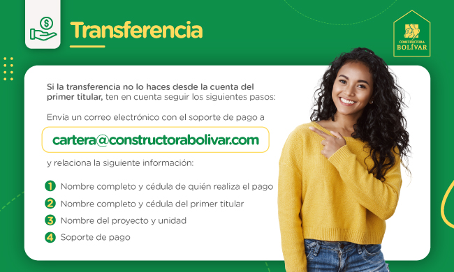 Medios de pago - Transferencia